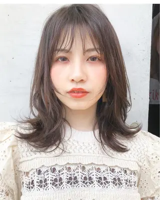 ミディアム カラー 似合わせレイヤー 🇰🇷荒木洋文のヘアスタイル