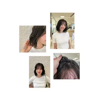 ショート カラー ヘアアレンジ/ベー ジュchiakiのヘアスタイル