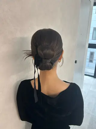 セミロング 🌷HARU 暖色/ヘアセット🫧のヘアスタイル