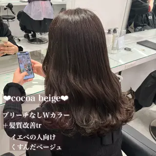 セミロング カラー 💟RINNA 艶カラー💟のヘアスタイル