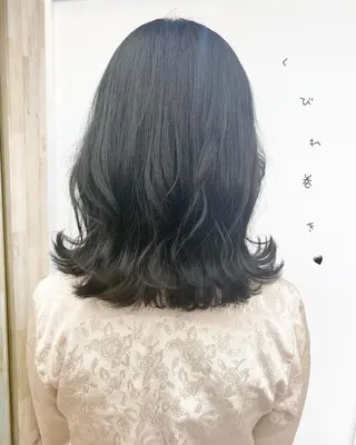 ミディアム カラー ☀️透明感color KURO☀️のヘアスタイル