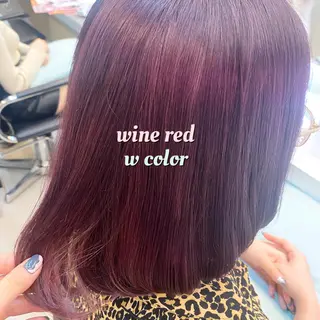 ミディアム カラー 岡野 静華のヘアスタイル