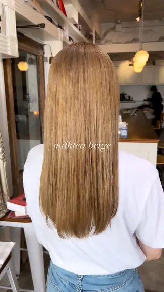 ロング カラー オカベ ショウマのヘアスタイル