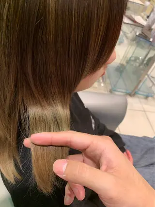 ミディアム カラー パーマ ヘアアレンジ メンズ キッズ ネイル マツエク・マツパ EnBlesS西宮 マンツーマン神道有基のヘアスタイル