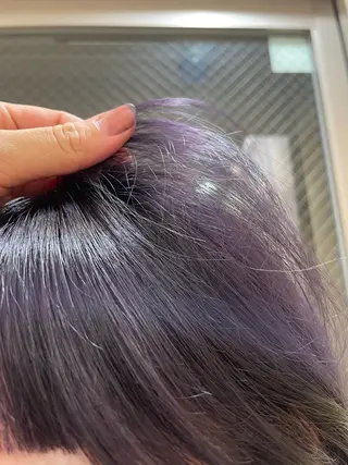 ミディアム まるやま ひなこ/艶髪カラーのヘアスタイル