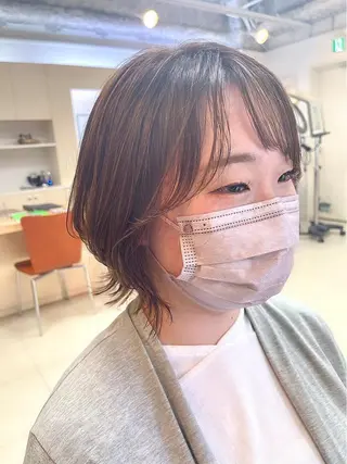 ショート カラー ヘアアレンジ 鶴﨑 美優亜のヘアスタイル