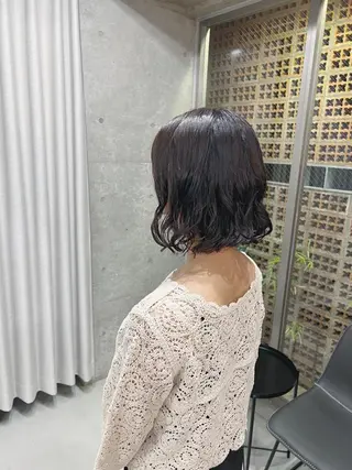 パーマ ボブパーマコテ巻き風 パーマNo1深江秀平のヘアスタイル