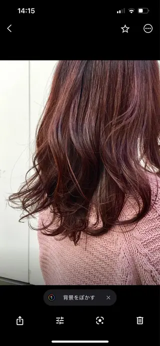 セミロング カラー 高松 歩のヘアスタイル