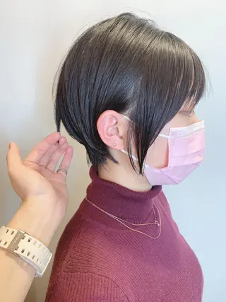 ショート 🎉骨格矯正カット ばば　としまさのヘアスタイル