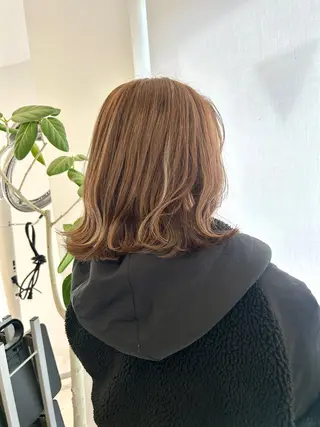 ミディアム カラー 🍓似合わせカット× パーマ/矢木🍓のヘアスタイル