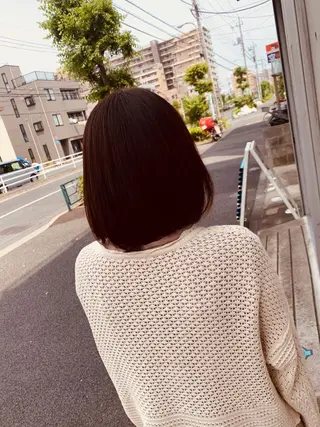 ミディアム 通い続けられるサロン ママ美容師　明日香のヘアスタイル