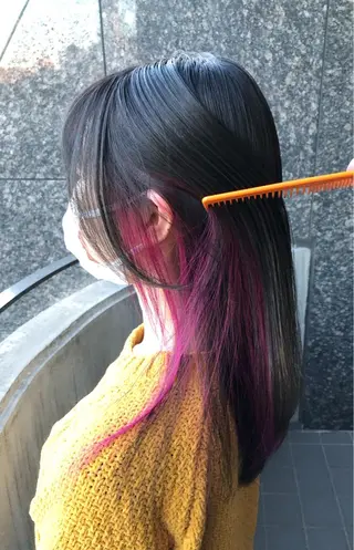セミロング カラーアンドケアリタ kitamuuuのヘアスタイル