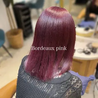 セミロング カラー 髪質改善/縮毛矯正/ レイヤーカットななこのヘアスタイル