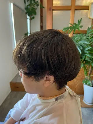 ミディアム カラー メンズ 【透明感ナチュラル】 ゆうせいのヘアスタイル