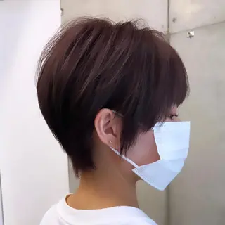 ショート カラー ✨縮毛矯正/髪質改善 錦糸町/松坂拓馬のヘアスタイル