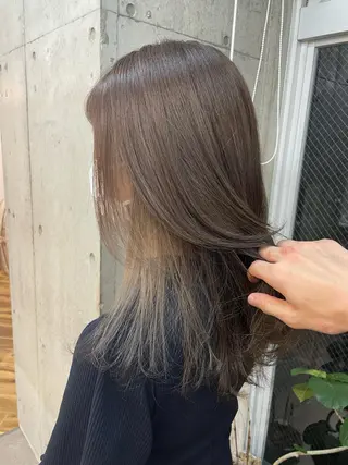 セミロング カラー SHOTO ハイトー ン/ブロンドカラーのヘアスタイル