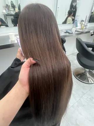 ロング 艶髪ハイトーンカラー 渋谷🎀ririkaのヘアスタイル