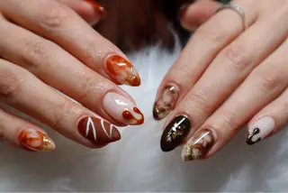 セミロング 【トロワ ラパン】 Mayaのネイルデザイン