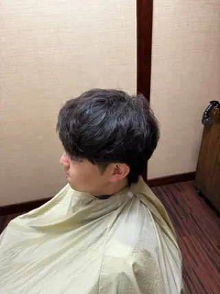 パーマ レディースショート/ メンズ✂AMANOのヘアスタイル