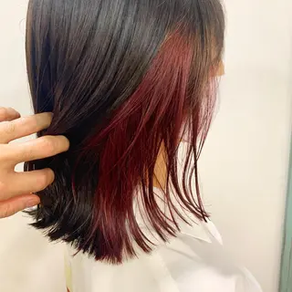ミディアム カラー 早坂 裕真のヘアスタイル