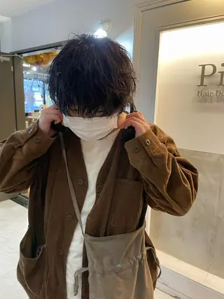 パーマ メンズ 【Pia】メンズ リュウセイのヘアスタイル