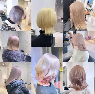 ミディアム カラー 🎗副店長/井上 竜 ブリーチ指名No.1のヘアスタイル