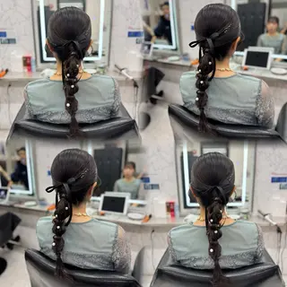 ロング ヘアアレンジ JPCY MIRIYAのヘアスタイル