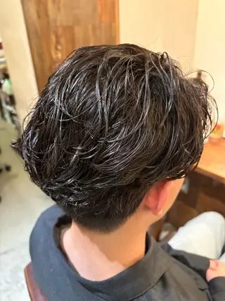 ショート カラー パーマ メンズ メンズのモテヘア☁️ はまなか✂︎COLOのヘアスタイル