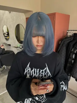 ミディアム カラー 🧡梅田ハイトーン カラー🧡runaのヘアスタイル