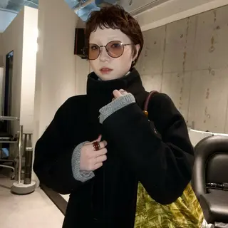 ショート パーマ miu🪅縮毛矯正 モデル募集のヘアスタイル