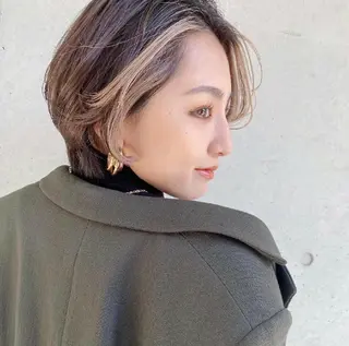 ショート カラー ヘアアレンジ GiseL 博多 ジゼル　博多のヘアスタイル