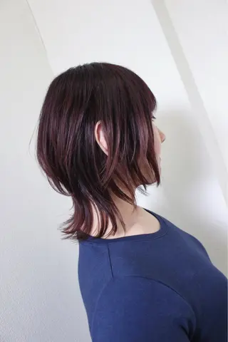 ミディアム カラー 土居 正季のヘアスタイル
