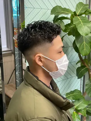 パーマ メンズ 渋谷/フェード/ 國分 翔のヘアスタイル