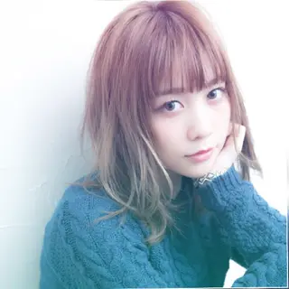 セミロング カラー パーマ ヘアアレンジ メンズ キッズ ネイル マツエク・マツパ premier modelsのヘアスタイル