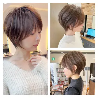 ショート カラー 大人ショート特化/ カットモデル/表参道のヘアスタイル