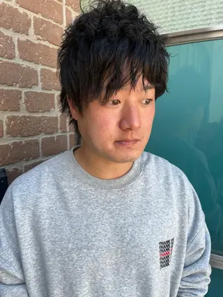 ミディアム カラー パーマ ヘアアレンジ メンズ キッズ ネイル マツエク・マツパ アイブロウ 久木原 ゆりのヘアスタイル