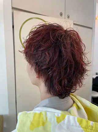 パーマ メンズ 艶髪韓国レイヤー 🇰🇷✨小清水✨のヘアスタイル
