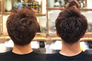 ショート メンズ ✨デザインカラー✨ ハイトーン　森貴章のヘアスタイル