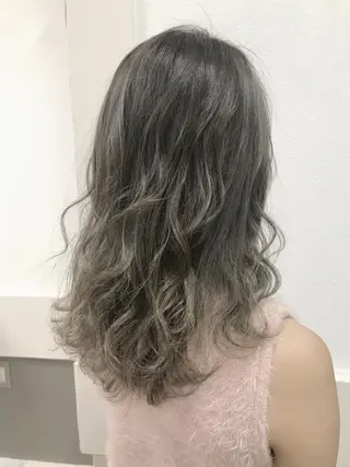 セミロング カラー ヘアアレンジ GiseL天神カラー 髪質改善/ブリーチのヘアスタイル