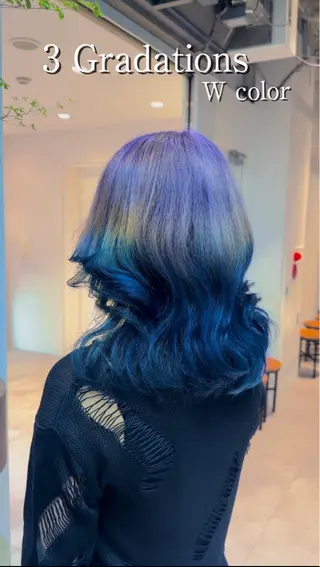 カラー 小田 晃瑛のヘアスタイル