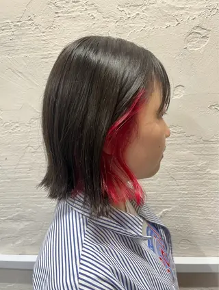 ショート カラー ヘアアレンジ 🍓艶髪/艶カラー しんたに🌈のヘアスタイル