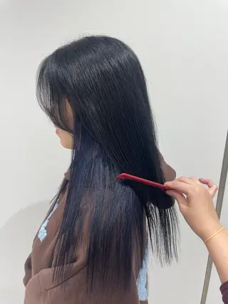 ロング カラー 【レイヤー艶カラー】 🎀moka🎀のヘアスタイル