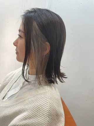 ミディアム 久保田 千尋のヘアスタイル