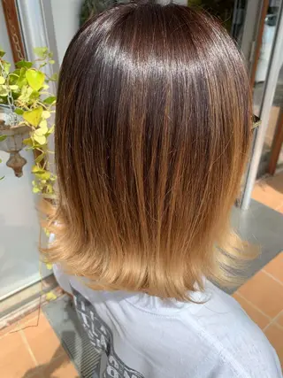 ミディアム 屋比久 一樹のヘアスタイル