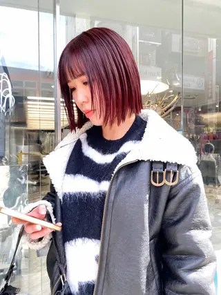 ショート otoha☆カラー/ レイヤー/八王子のヘアスタイル