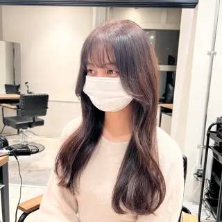 ロング カラー 髪質改善/韓国ヘア 顔まわり特化yutoのヘアスタイル