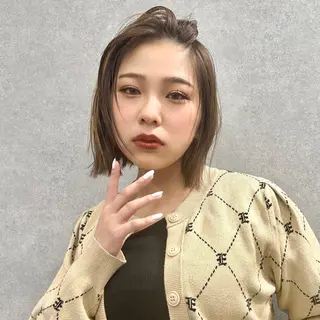 ミディアム カラー 韓国ヘア×レイヤー カット/上田丈也のヘアスタイル