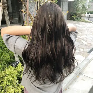 セミロング カラー パーマ ヘアアレンジ 【ツヤ髪美容師】 ツダケイスケのヘアスタイル
