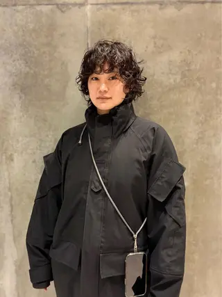 ショート パーマ 篠江 廉のヘアスタイル