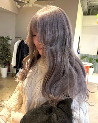 ロング カラー カラー特化/ブリーチ 梅田中崎町/あかりのヘアスタイル